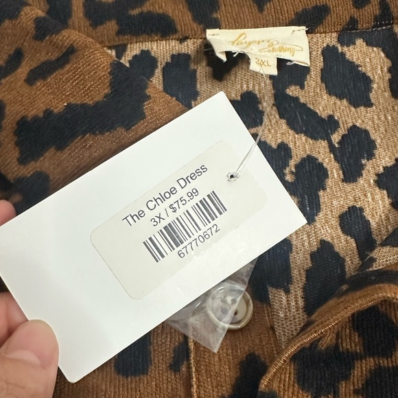 Chloe Layerz Leopard Dress size 3X new with tag - Picture 11 of 11